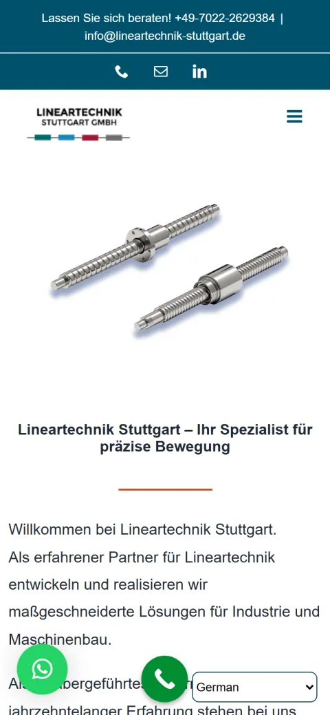 Mobilansicht: Lineartechnik Stuttgart